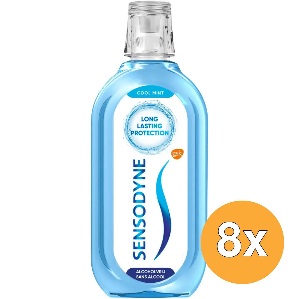 8x Sensodyne Mondwater Fresh & Cool (500 ml)
