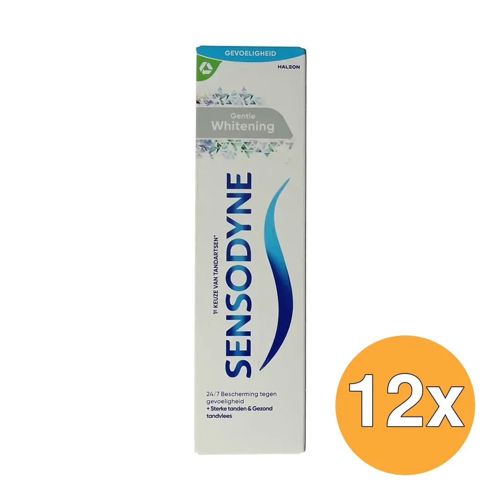 12x Sensodyne Tandpasta Gentle Whitening (75 ml)
