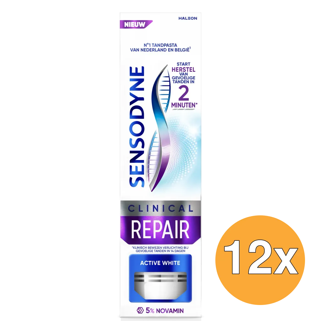 12x Sensodyne Tandpasta Clinical Act White (75 ml)