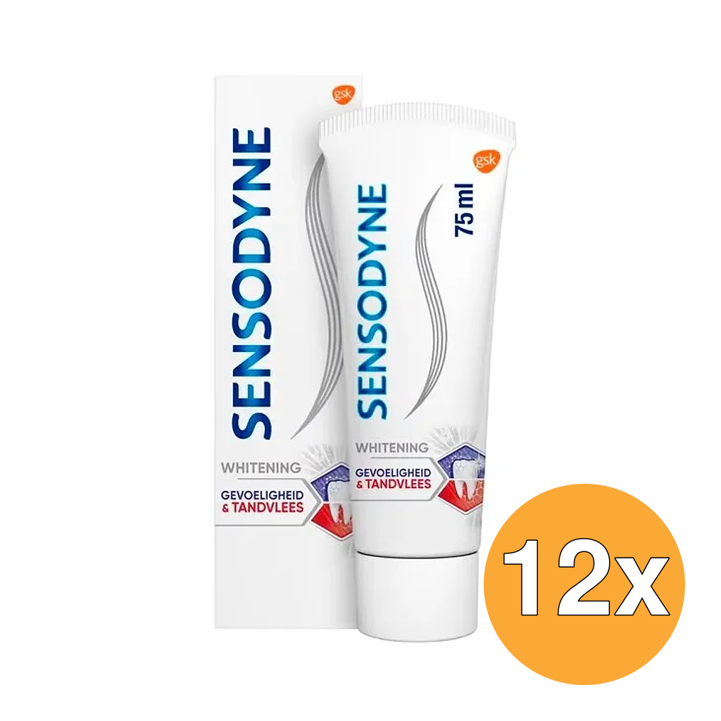 12x Sensodyne Gevoeligheid & Tandvlees Whitening Tandpasta (75 ml)