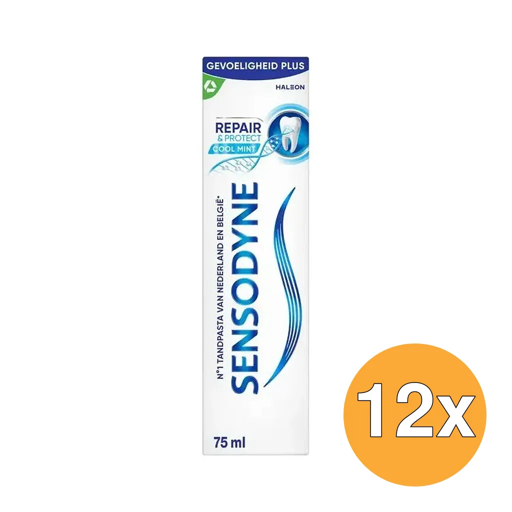 12x Sensodyne Repair & Protect Cool Mint Tandpasta (75 ml)