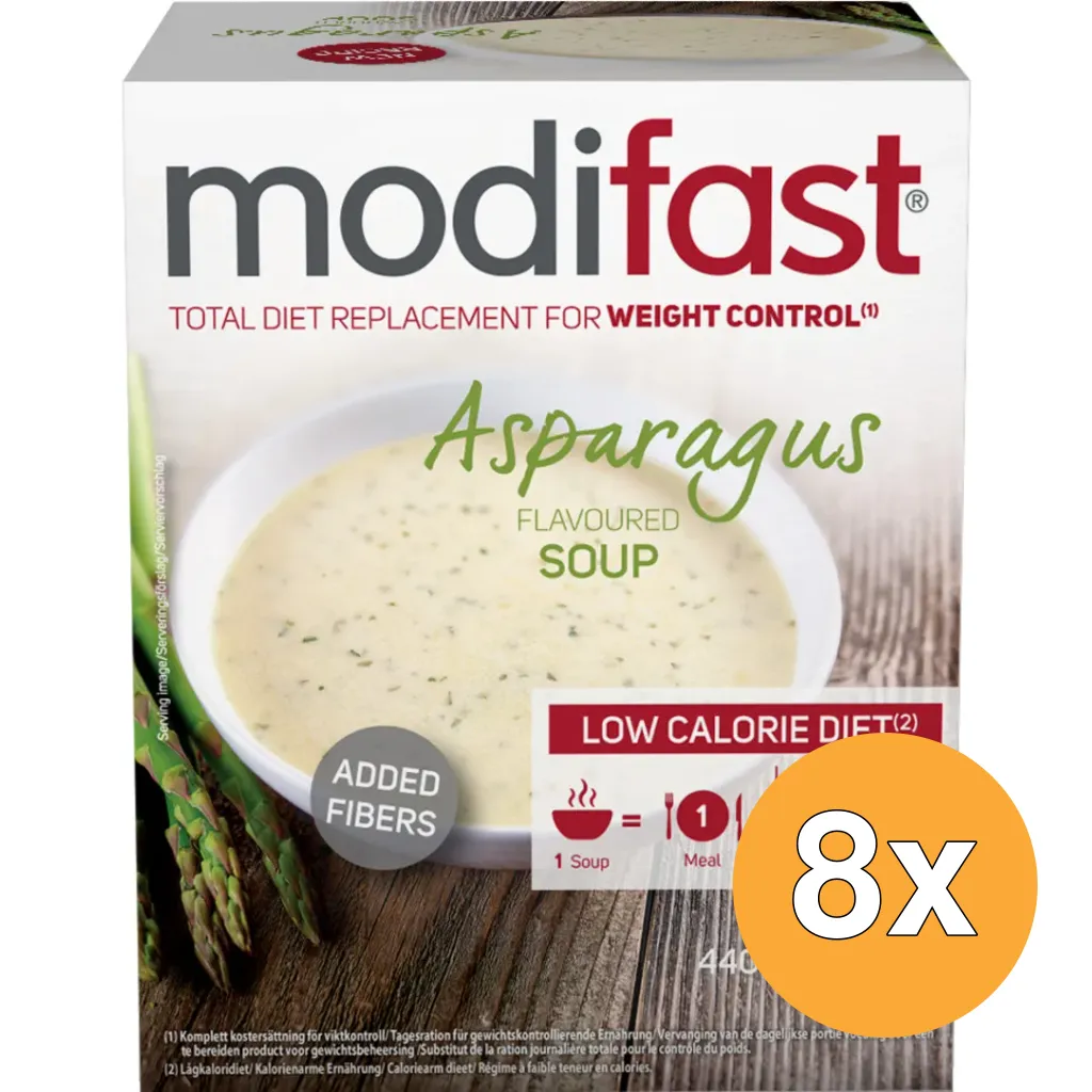 8x Modifast Intensive Asparagus Soup (8 x 55 gr)