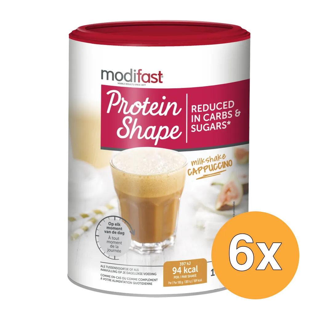 6x Modifast Protein Shape Milkshake Cappuccino (420 gr)