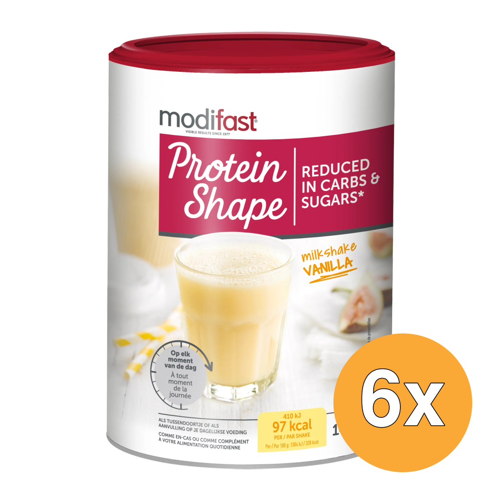 6x Modifast Protein Shape Milkshake Vanille (420 gr)