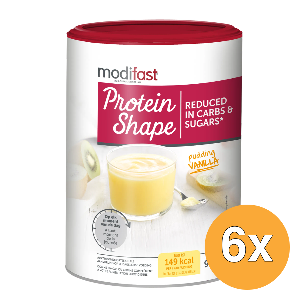 6x Modifast Protein Shape Pudding Vanille (405 gr)