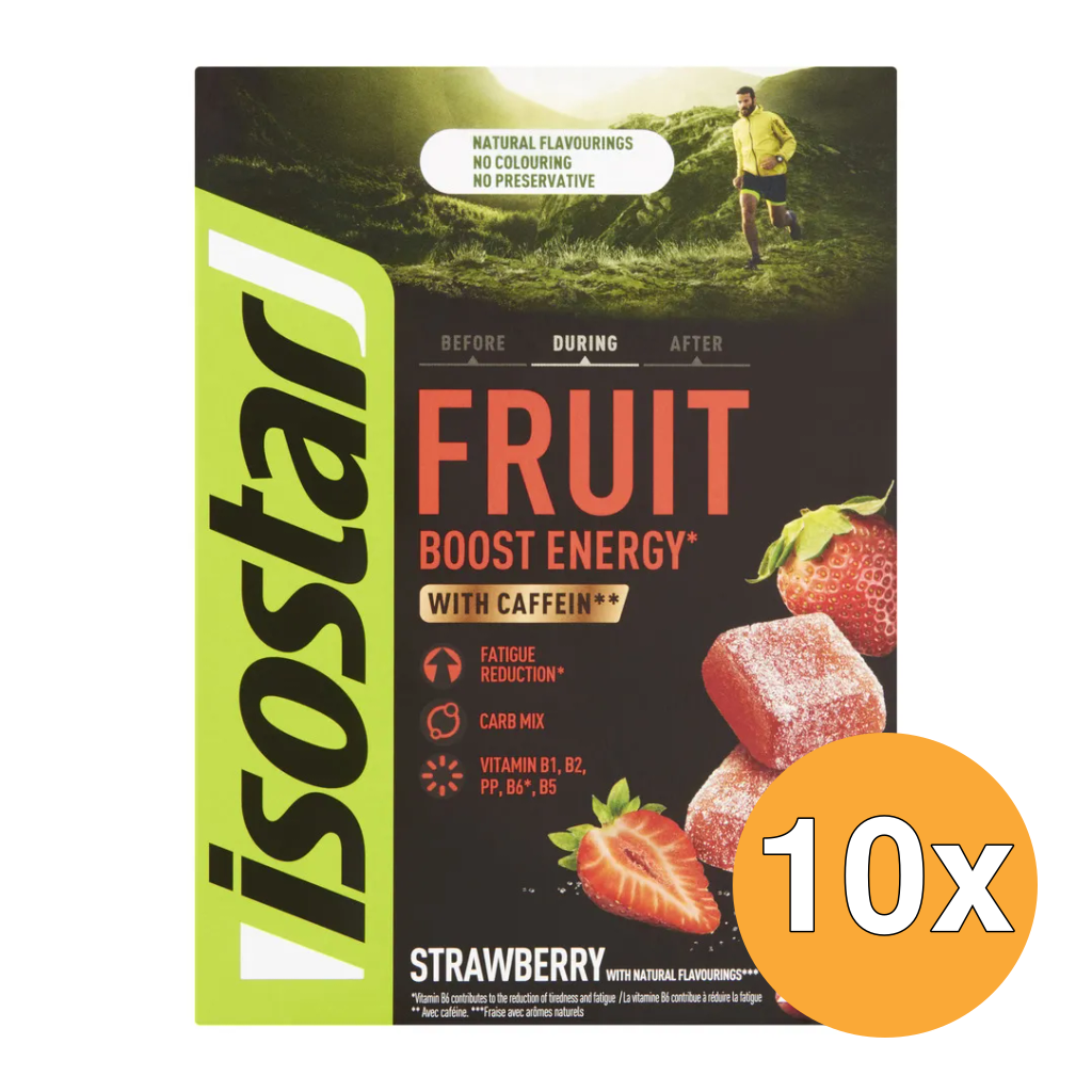 10x Isostar Fruit Boost Strawberry (100 gr)