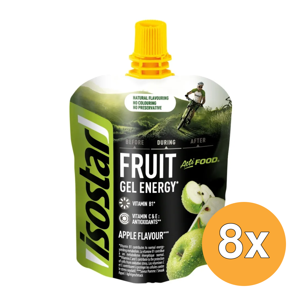 8x Isostar Actifood Appel (90 gr)