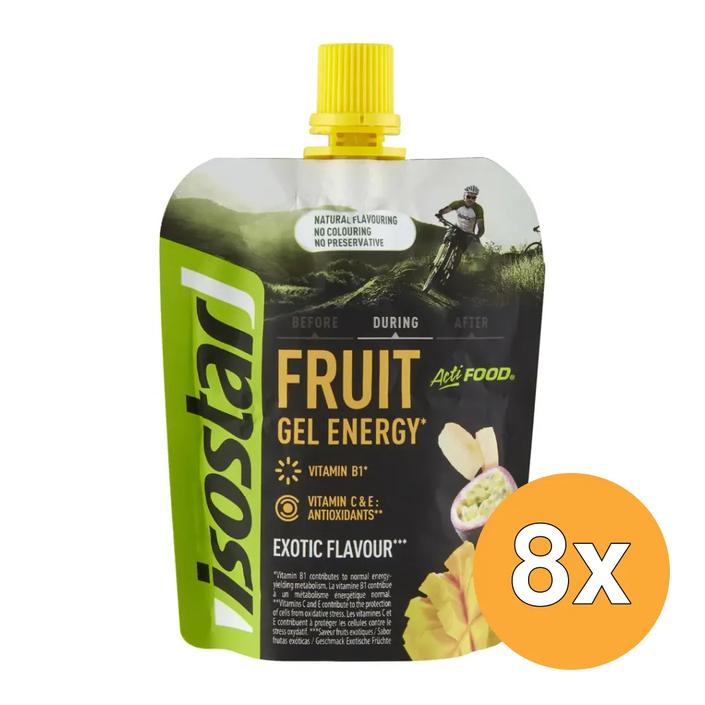 8x Isostar Actifood Exotic (90 gr)
