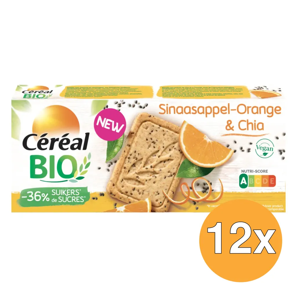 12x Céréal Bio Sinaasappel Chiazaad (132 gr)