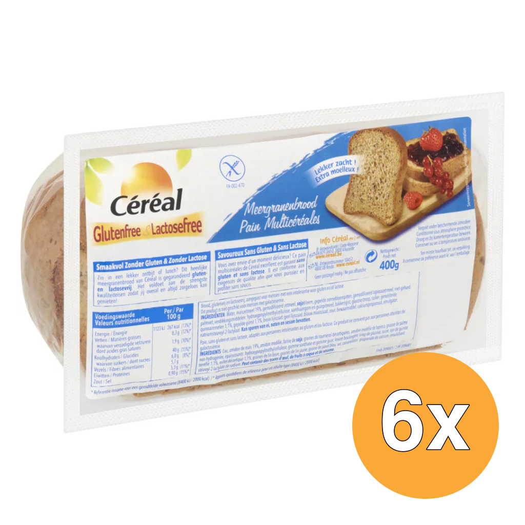 6x Céréal Brood Meergranen (400 gr)