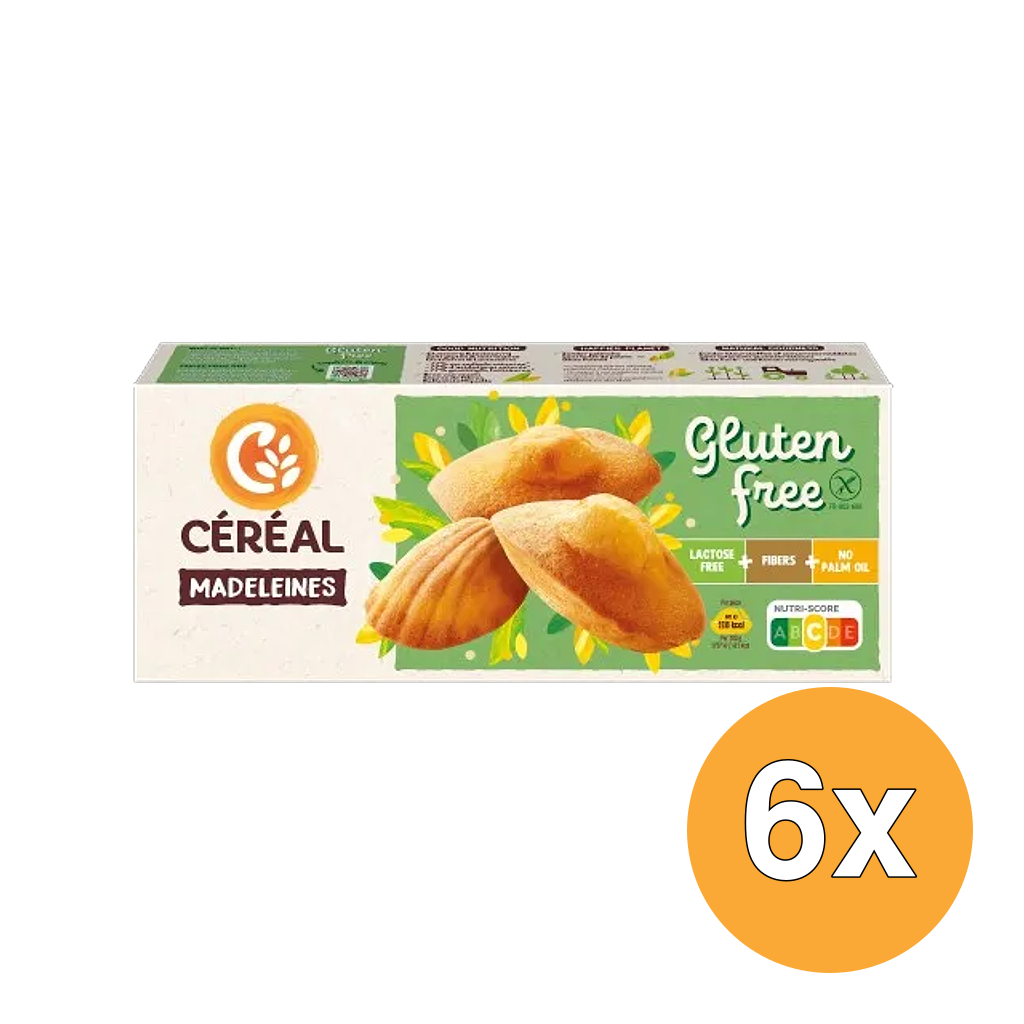 6x Céréal Madeleine glutenvrij (180 gr)