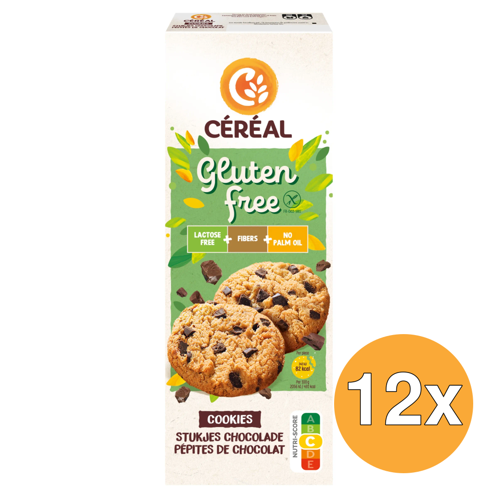 12x Céréal Cookies choco glutenvrij (150 gr)