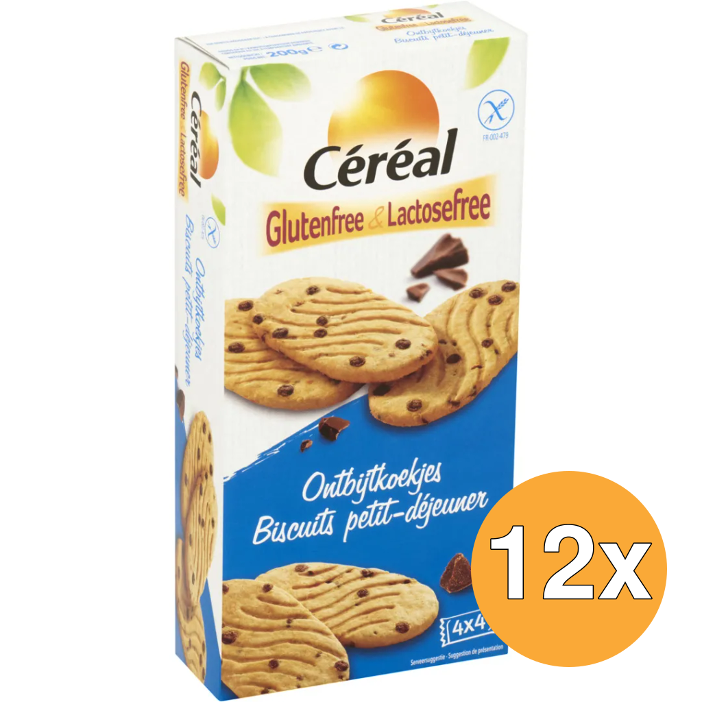 12x Céréal Ontbijtkoekjes glutenvrij (200 gr)