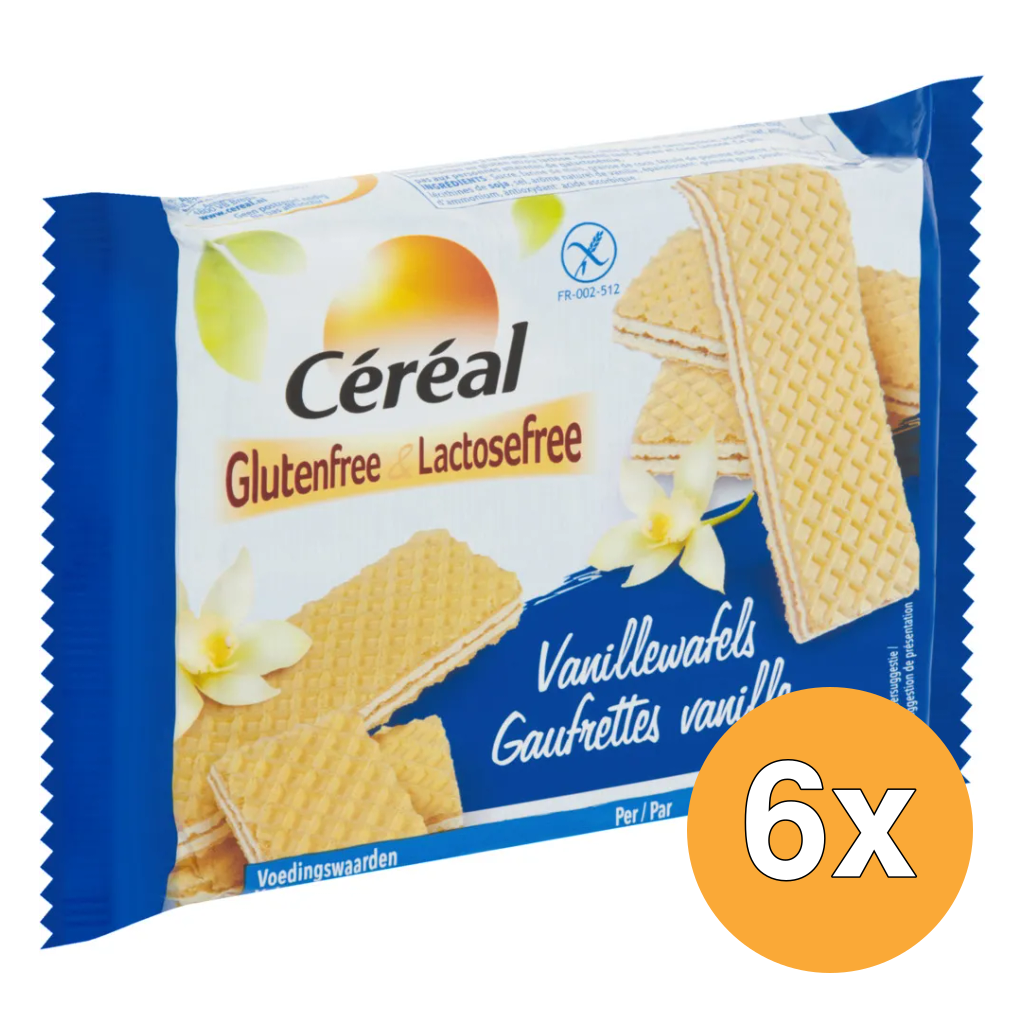 6x Céréal Vanille wafels glutenvrij bio (125 gr)