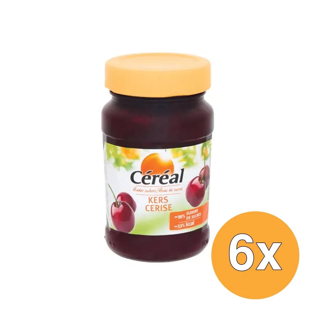 6x Céréal Fruit kers suikervrij (270 gr)