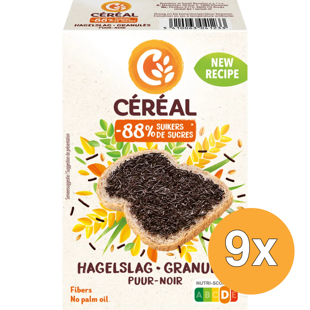 9x Céréal Hagelslag Puur (200 gr)