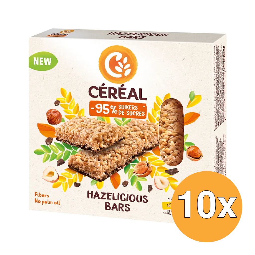 10x Céréal Hazelicious Bars (3 stuks)
