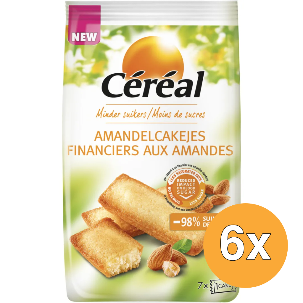 6x Céréal Amandelcakejes (7 x 25 gr)