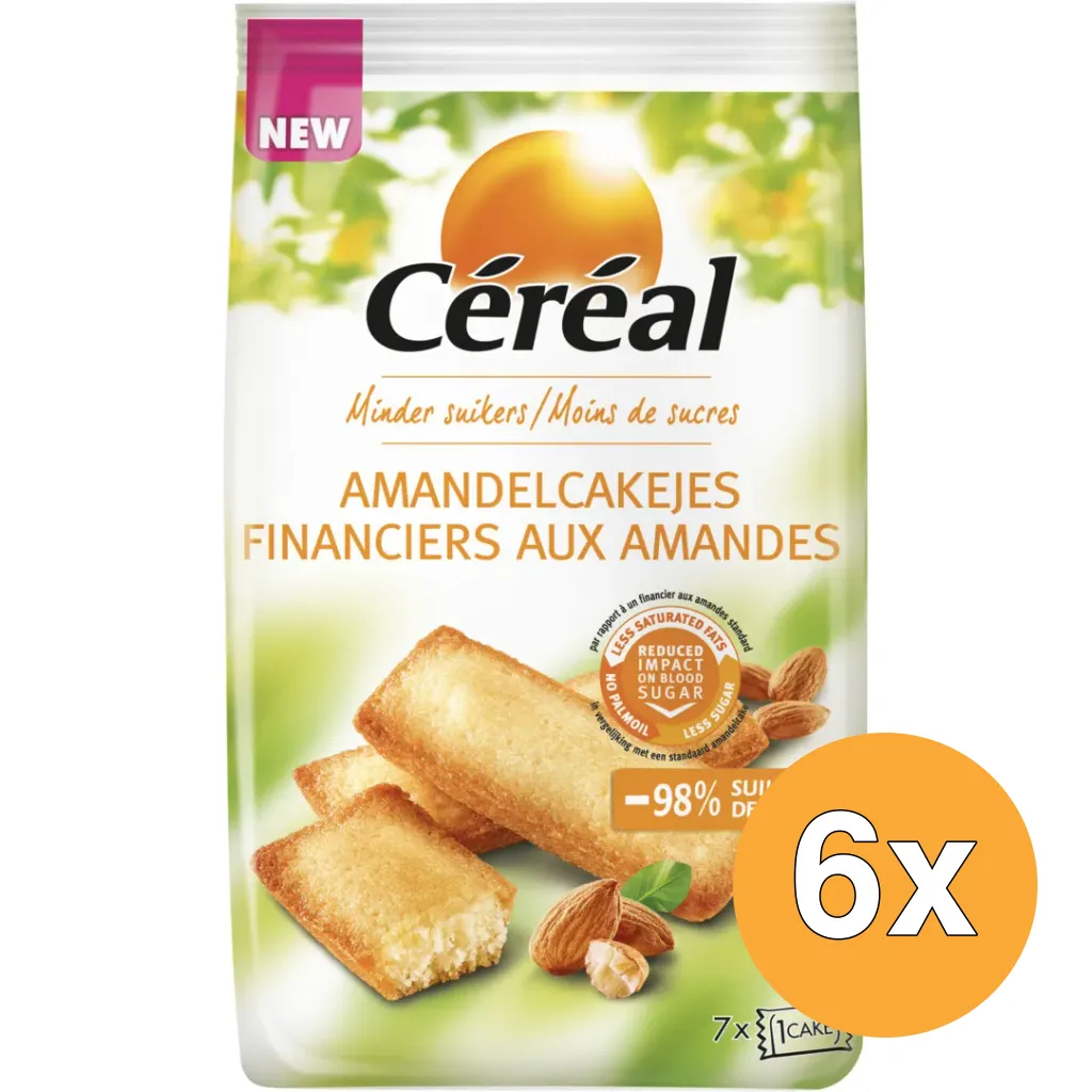 6x Céréal Amandelcakejes (7 x 25 gr)