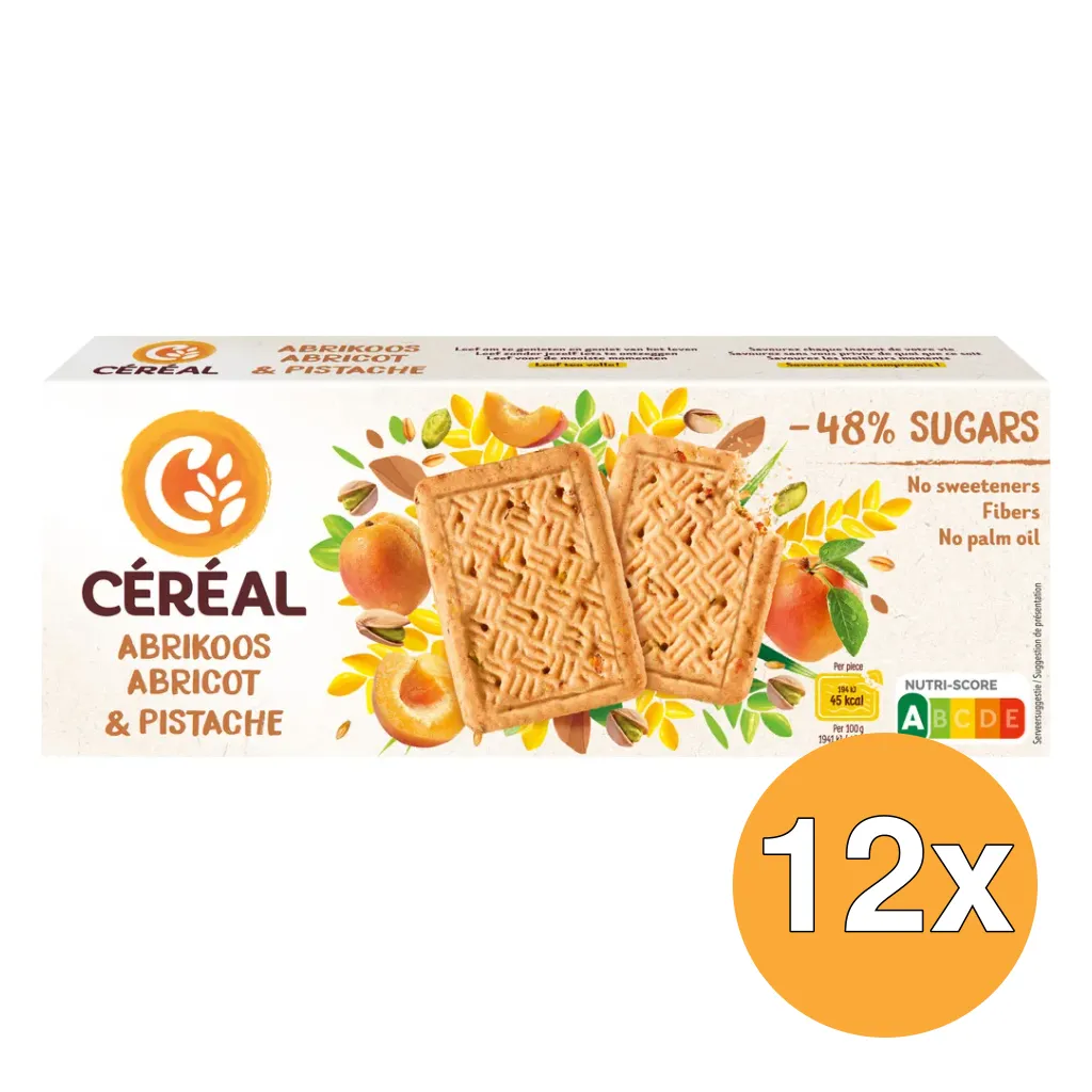 12x Céréal Abrikoos pistache (160 gr)