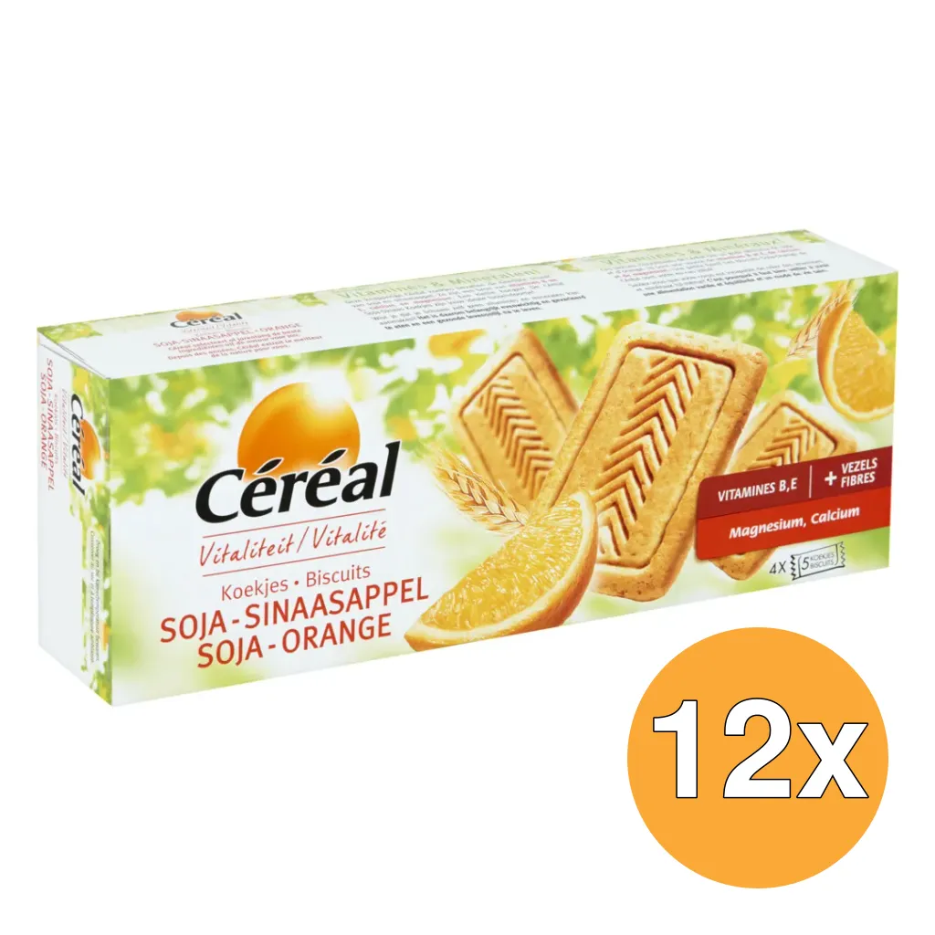 12x Céréal Koekjes soja/sinaasappel (280 gr)