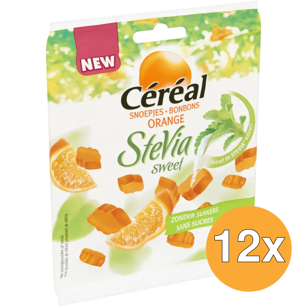 12x Céréal Snoep orange stevia (120 gr)