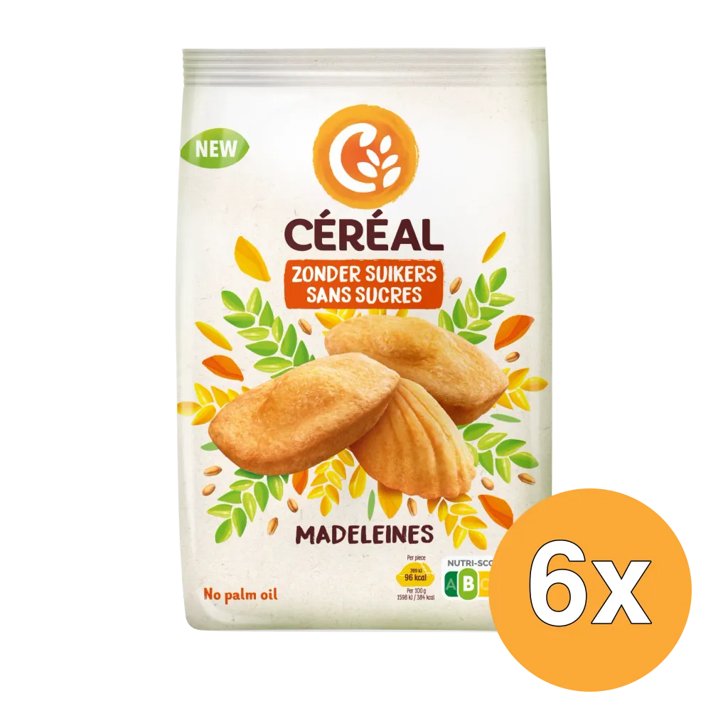 6x Céréal Madeleines (150 gr)