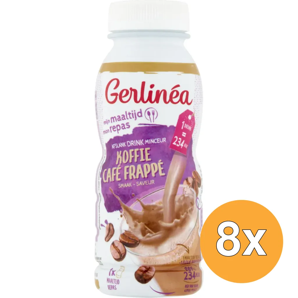 8x Gerlinéa Afslank Drinkmaaltijd Koffie smaak (236 ml)
