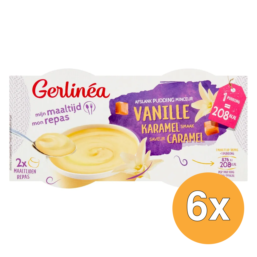 6x Gerlinéa Pudding Vanille Karamel (2 x 210 gr)