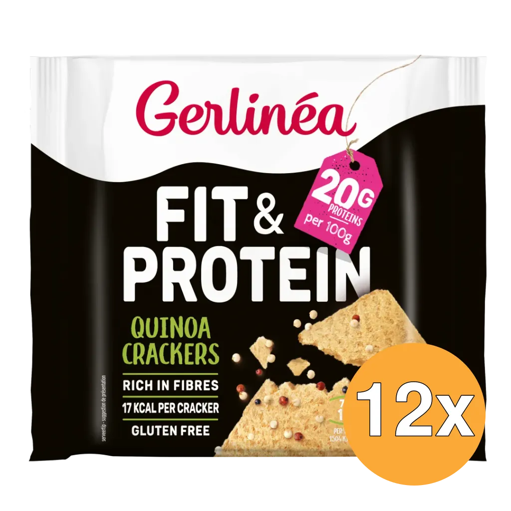 12x Gerlinéa Quinoa Crackers Fit & Protein (100 gr)