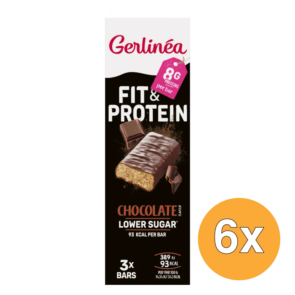 6x Gerlinéa Reep Fit & Protein Dark Chocolate (3 x 27 gr)