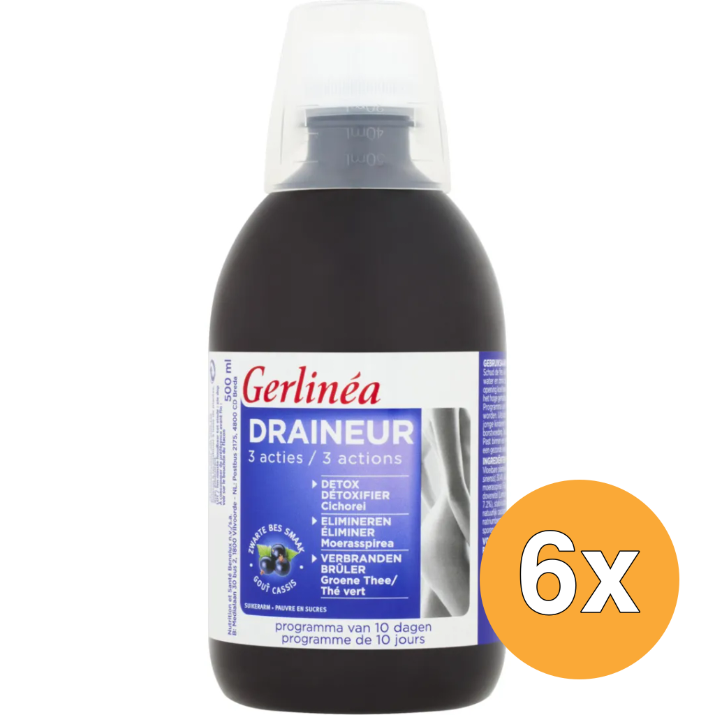 6x Gerlinéa Draineur 3 Acties (500 ml)