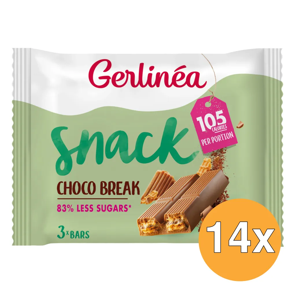 14x Gerlinéa Snack Chocolate Break (64,5 gr)