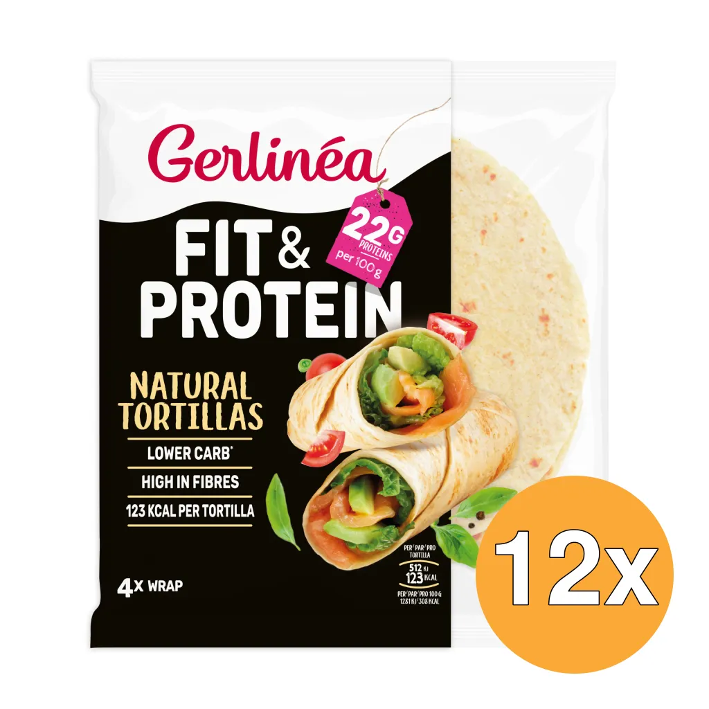 12x Gerlinéa Fit & Protein Warps Naturel (160 gr)