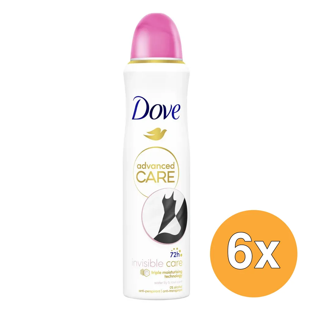 6x Dove Deodorant Spray Invisible Care (150 ml)