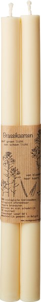 Brassikaarsen Dinerkaarsen Ivoor (2 stuks)