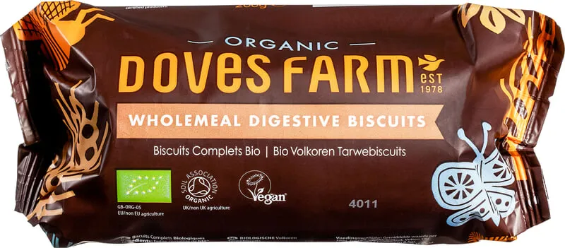 Doves Farm Volkoren Digestive Biscuits (200 gr)