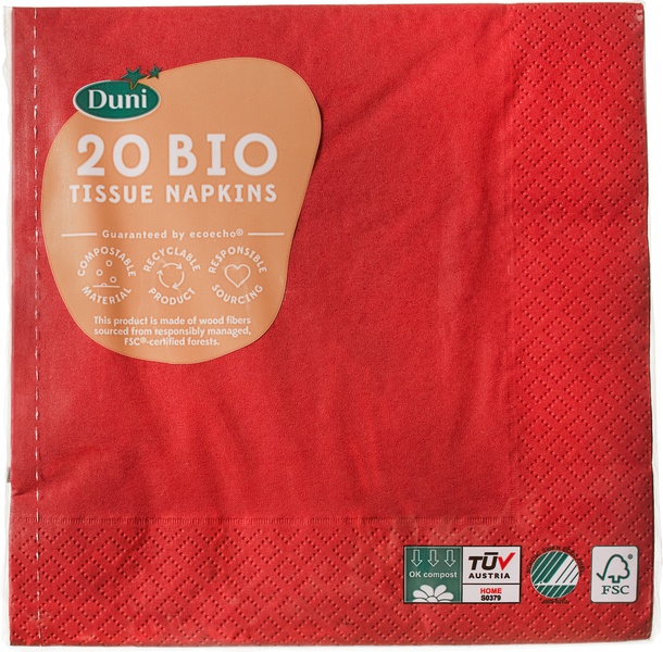 Duni Servetten Bordeaux (20 stuks)