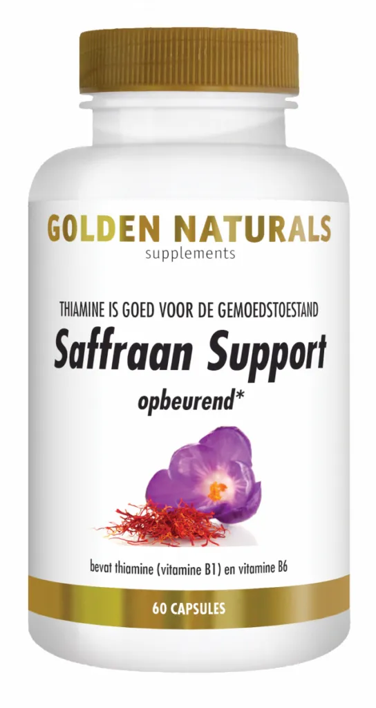 Golden Naturals Saffraan Formule Capsules (60 vegetarische capsules)