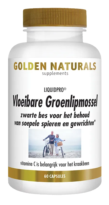 Golden Naturals Vloeibare Groenlipmossel Capsules (60 capsules)