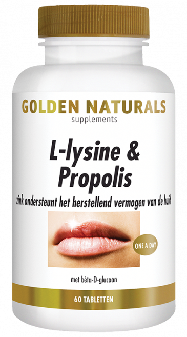 Golden Naturals L-lysine & Propolis Tabletten (60 tabletten)