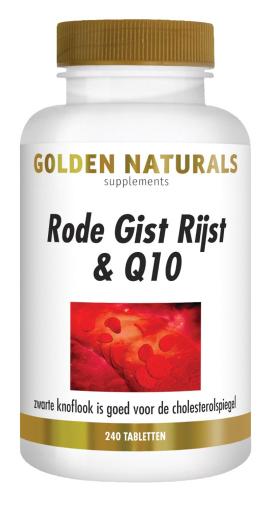 Golden Naturals Rode Gistrijst & Q10 Tabletten (240 tabletten)