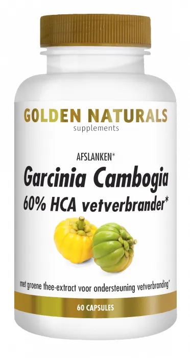 Golden Naturals Garcinia Cambogia 60% HCA Vetverbrander (60 capsules)