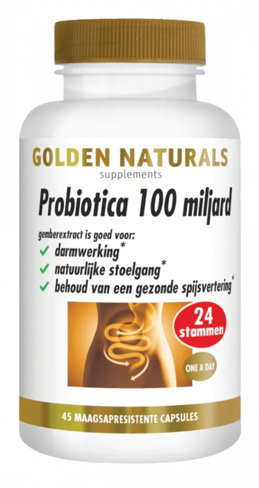 Golden Naturals Probiotica 100 Miljard Capsules (45 vegetarische capsules)