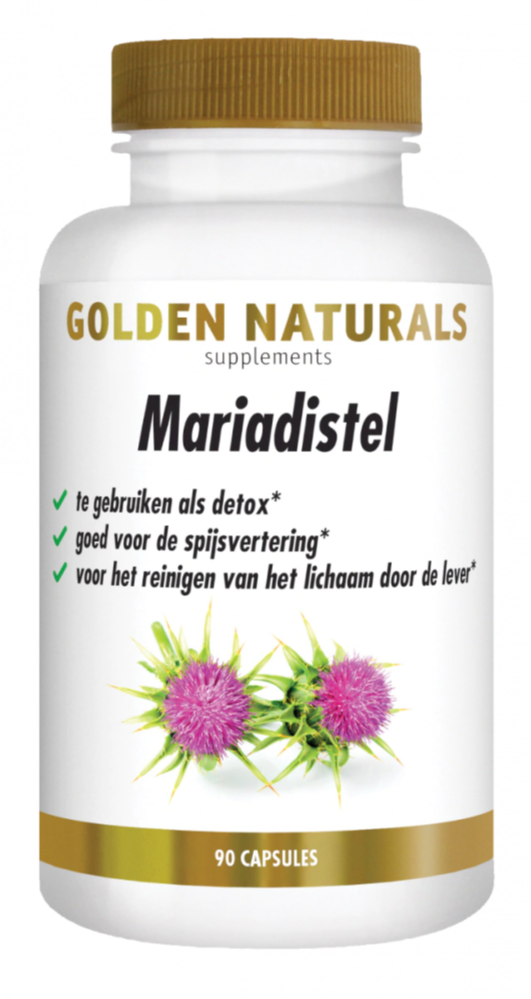 Golden Naturals Mariadistel Capsules (90 vegetarische capsules)