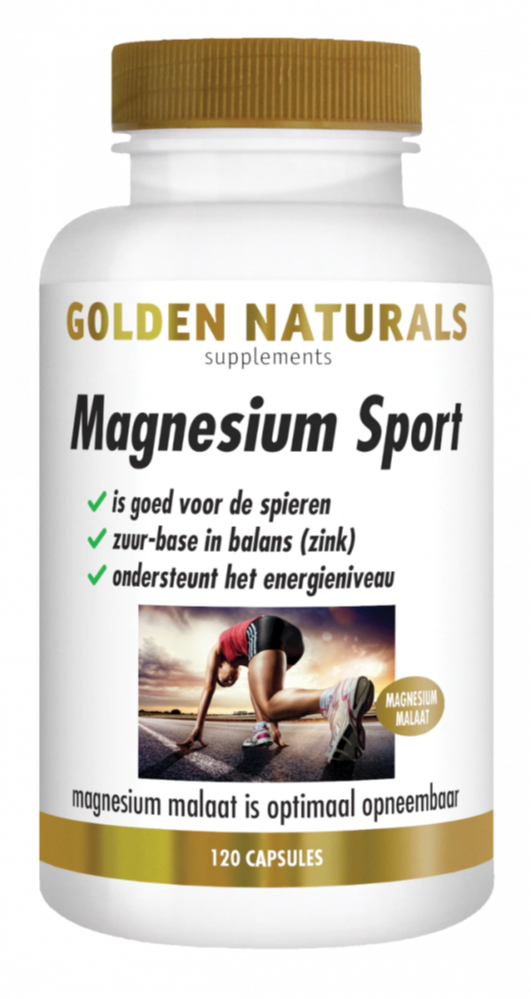 Golden Naturals Magnesium Sport Capsules (120 vegetarische capsules)
