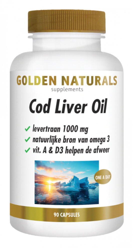 Golden Naturals Cod Liver Oil Capsules (90 softgels)