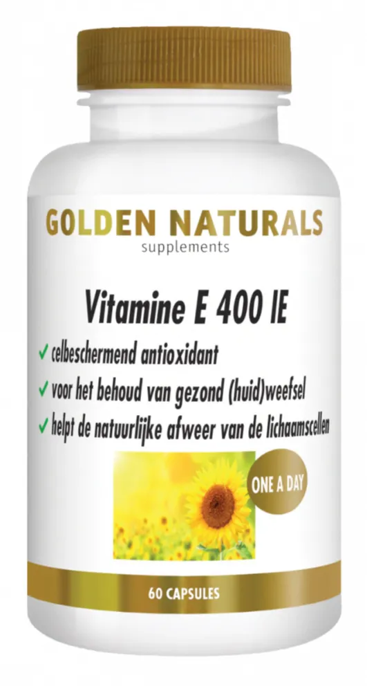 Golden Naturals Vitamine E 400IE Capsules (60 softgels)