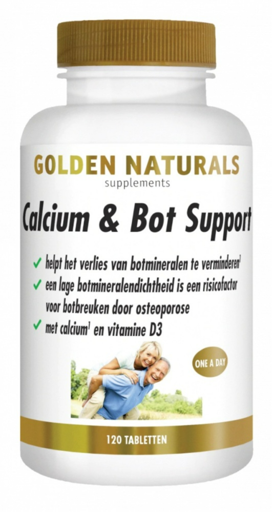 Golden Naturals Calcium & Bot Tabletten (120 tabletten)
