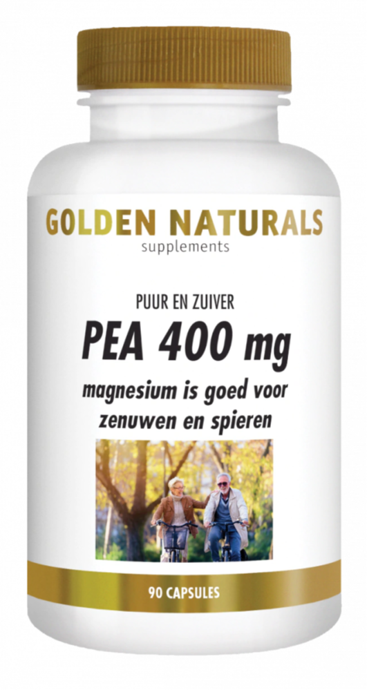 Golden Naturals PEA 400mg Capsules (90 vegetarische capsules)